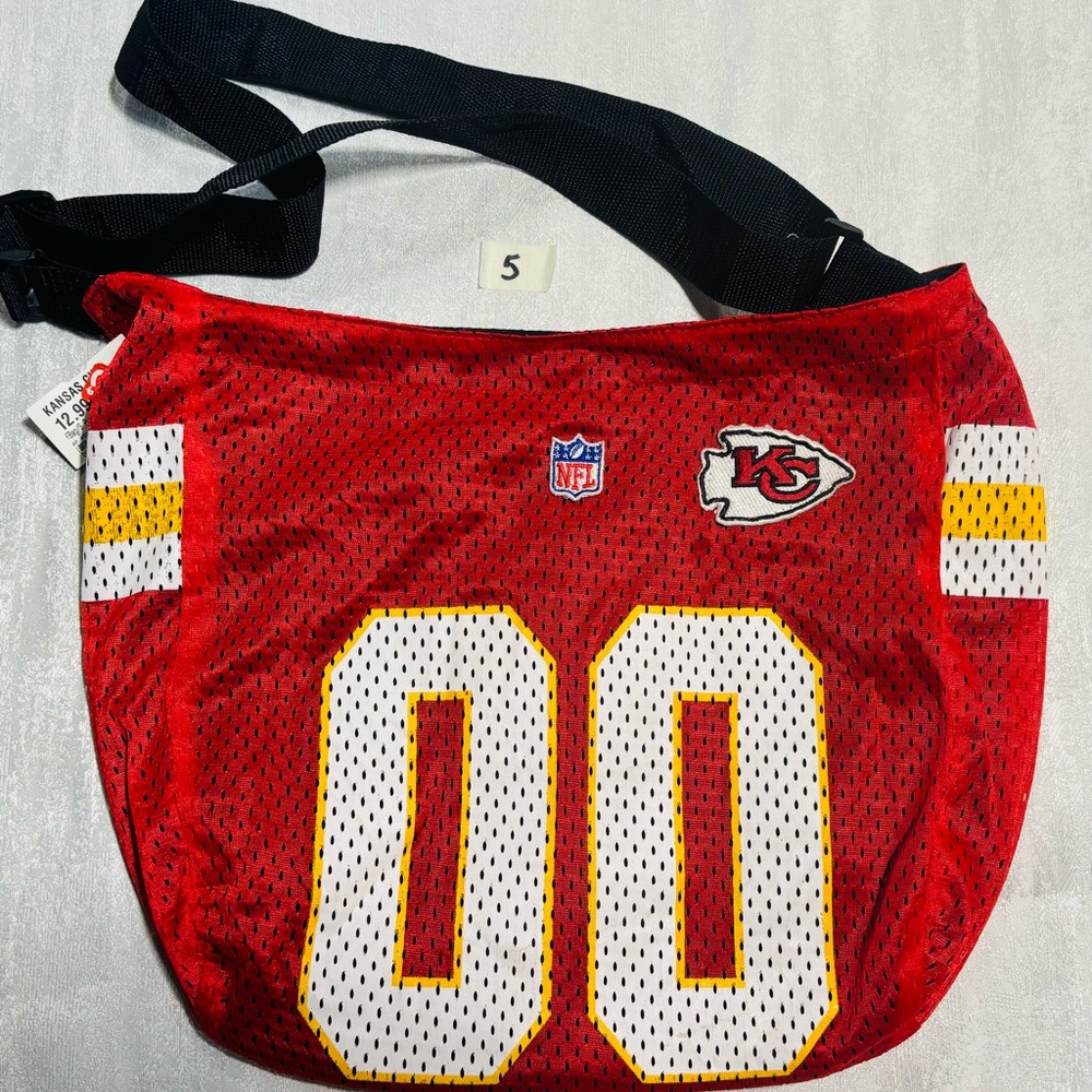 Kansas City Chiefs NFL Shoulders JerseyTote Bag